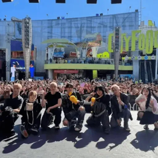 P1Harmony Performs Surprise Concert At Universal CityWalk Hollywood