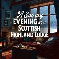A Snowy Evening at a Scottish Highland Lodge