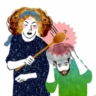 Eins auf den Deckel bekommen