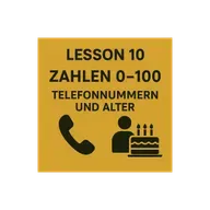 Lesson 10 | Zahlen 0–100 | Telefonnummern und Alter | German A1 (Telugu)