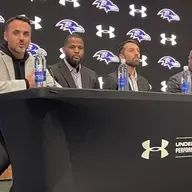 Jesse Minter introduces new Ravens coordinators to media in Owings Mills