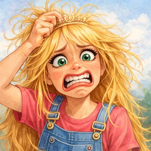 Le jour où princesse Raiponce a attrapé des poux !