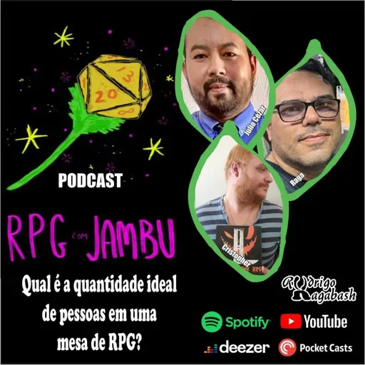 Podcast RPG com Jambu #25 | Qual é a quantidade ideal de pessoas em uma mesa de RPG?