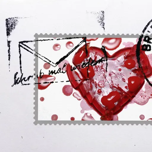 Was bedeutet es, wenn eine Briefmarke schräg auf dem Umschlag klebt?