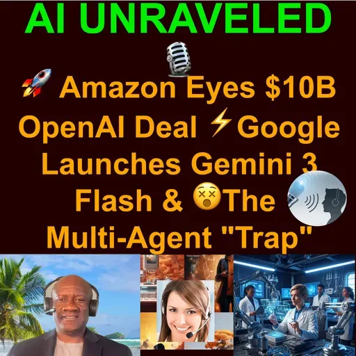 AI Daily News Rundown and its impact on you: 🚀 Amazon Eyes $10B OpenAI Deal, ⚡Google Launches Gemini 3 Flash & 😵The Multi-Agent "Trap"