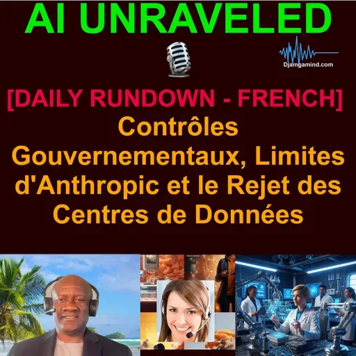 [AI DAILY NEWS RUNDOWN - FRENCH VERSION] Contrôles Gouvernementaux, Limites d'Anthropic et le Rejet des Centres de Données (15 Mai 2026)