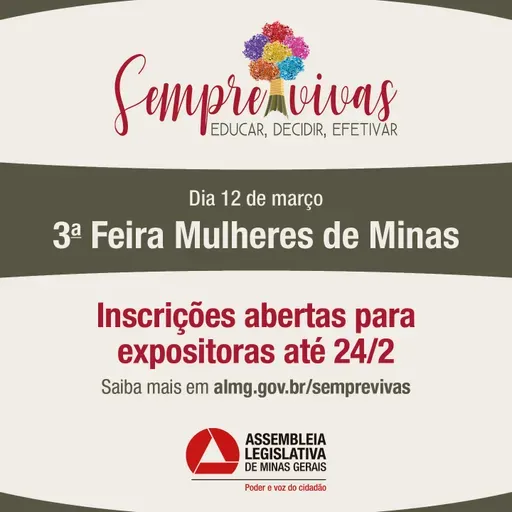 Abertas inscrições para Feira Mulheres de Minas