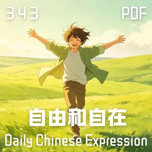 Daily Chinese Expression 343「自由和自在」 Chinese podcast -Speak Chinese with Da Peng #汉语俗语和习惯用语