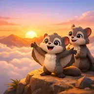 Bedtime Stories: Flying Squirrel Sees the Sunrise🌞