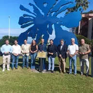 Puerto de la Cruz. Acto inaugural de la escultura ‘ Pez Hoja’ del artista creador de la obra, Alejandro Tosco
