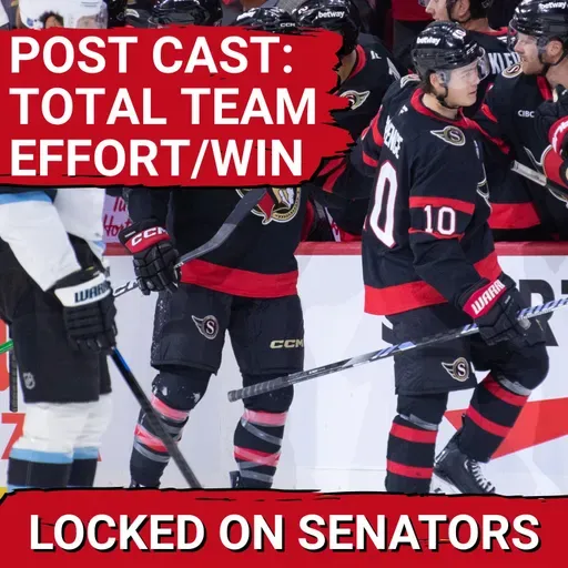 POST CAST: LEEVI MERILÄINEN SHARP, OTTAWA SENATORS GET TOTAL TEAM EFFORT IN WIN VS UTAH MAMMOTH
