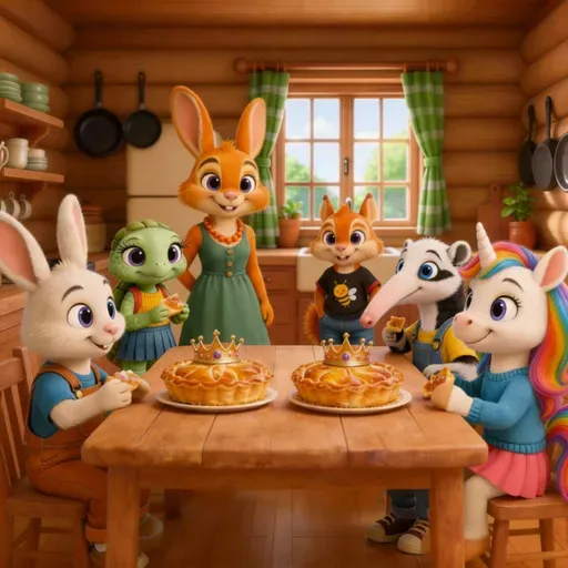 Petit Lapin partage la galette des rois