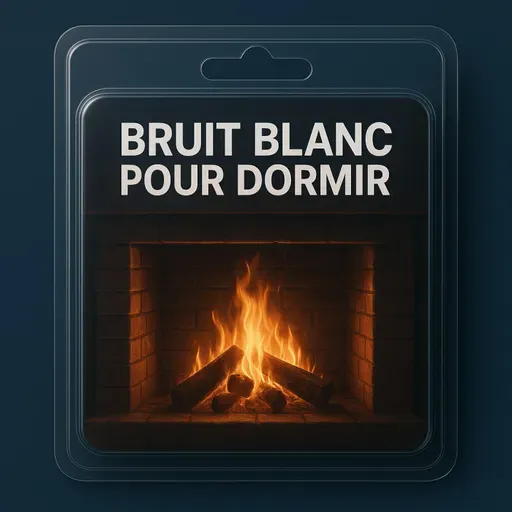 1 H Bruit blanc pour DORMIR | Feu de Cheminée qui crépite pour le Sommeil