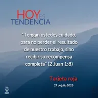 Tarjeta roja ~ Devocional de Jóvenes ~ 27 de julio 2025