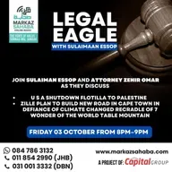 03 October 2025 - Legal Eagles - Br Sulaimaan Essop speaks to Attorney Zehir Omar