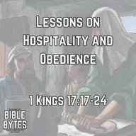 Lessons on Hospitality and Obedience