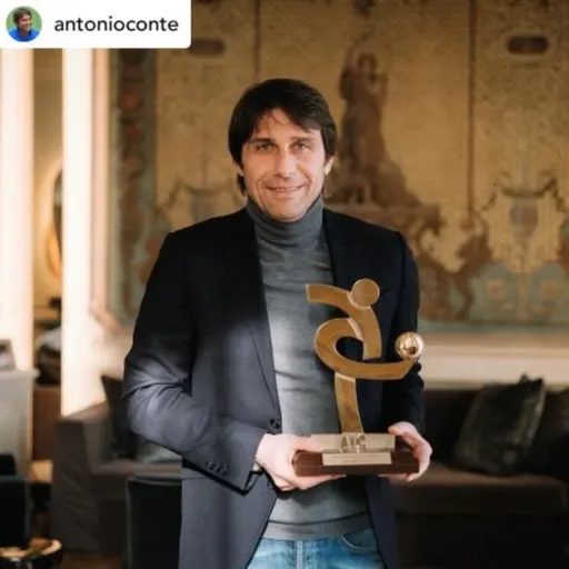 Conte awarded AIC Best Coach for 2020-21 season with Inter Milan.