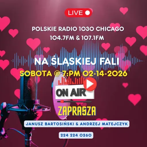 Zapraszamy serdecznie do wysłuchania Walentynkowej audycji „Na Śląskiej Fali” w Polskim Radiu 1030! ❤️