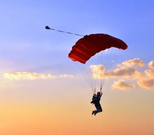 80-year-old Sky Jump with Dave ‘The Rave’ Dowling