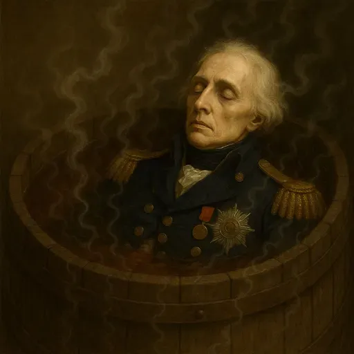 824. Drinking Horatio Nelson's Embalming Fluid Made With Brandy