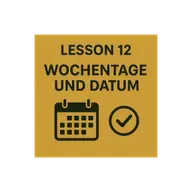 Lesson 12 | Wochentage und Datum | Days of the Week and Date | German A1 (Telugu)