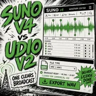 Suno v4 vs Udio v2: which clears for broadcast