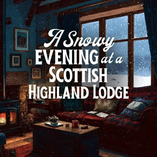 A Snowy Evening at a Scottish Highland Lodge