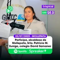 📻🥑🐄 Participa, alcaldesa de Mollepata, Srta. Patricia M. Zuniga E. colegio David Samanez Ocampo 22/07/2025