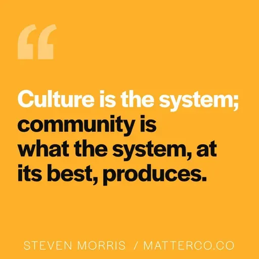 When Culture Becomes Community