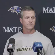 John Harbaugh reacts to Ravens’ fourth-quarter collapse and 41-40 loss to Buffalo