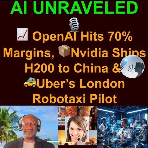 AI Business and Development Daily News Rundown: 📈 OpenAI Hits 70% Margins, 📦Nvidia Ships H200 to China & 🚕Uber’s London Robotaxi Pilot