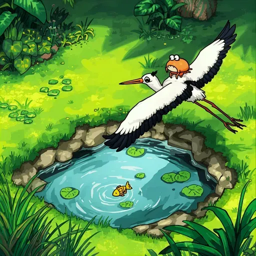 18 धूर्त बगळा - हुशार खेकडा : The Greedy Stork and the Wise Crab (Kids’ Marathi Story)