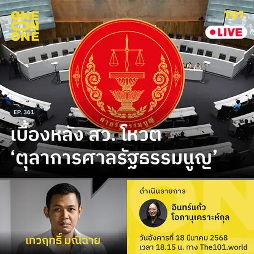 เบื้องหลัง สว. โหวต ‘ตุลาการศาลรัฐธรรมนูญ’ | เทวฤทธิ์ มณีฉาย | 101 One-on-One EP.361
