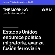 THE MORNING 22-12-25 | Estados Unidos endurece política migratoria; avanza fusión ferroviaria; China mantiene tasas y México prepara datos previos a Navidad.