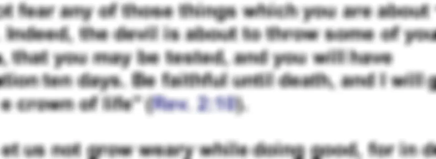 The Key of Endurance