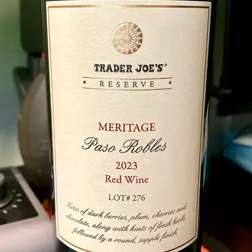 Trader Joe’s Reserve Meritage Paso Robles 2023