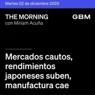THE MORNING 02-12-25 | Mercados cautos; rendimientos japoneses suben; manufactura cae; Nvidia avanza; Netflix oferta; crédito en México modera.