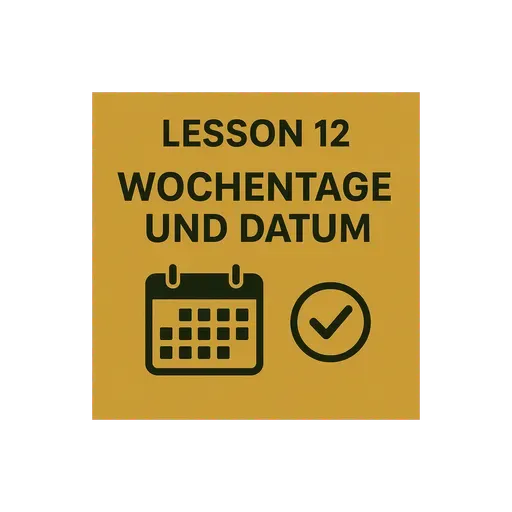 Lesson 12 | Wochentage und Datum | Days of the Week and Date | German A1 (Telugu)