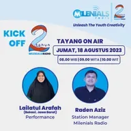 SAATNYA PERAYAAN HUT 2 TAHUN MILENIALS RADIO DIMULAI - KICK OFF 2 TAHUN MILENIALS RADIO