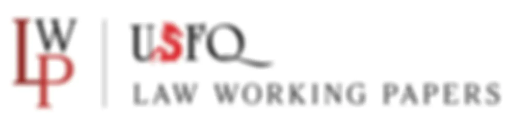 USFQ LAW WORKING PAPERS