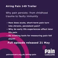 Trail - Airing Pain 149: Why pain persists: from childhood trauma to faulty immunity