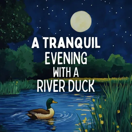A Tranquil Evening with a River Duck