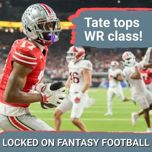 BEST fantasy rookie WRs in NFL DRAFT: Breaking down Carnell Tate, Makai Lemon, Jordyn Tyson & MORE!
