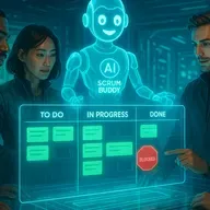El nuevo miembro del equipo: AI Scrum Buddy en el sprint.