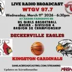 HS Girls Basketball-MHSAA Division 4 Region 32 Championship, Deckerville vs Kingston, 3-11-2026