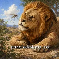 La zanzara e sua maestà il leone. Una favola di Esopo
