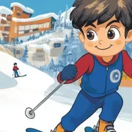 Birdy on the Ski Slopes