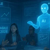 Así será un proyecto ágil en 2028: humanos + IA trabajando juntos.