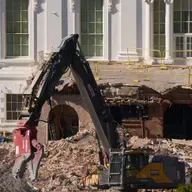 Demolition at the White House