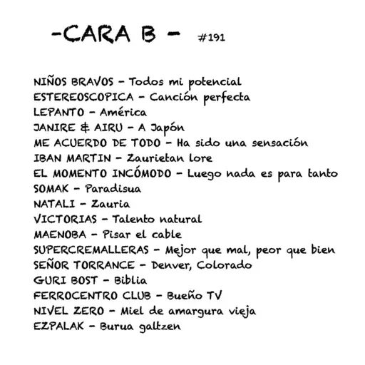 Cara B - 191
